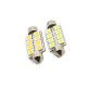 1.5 Watts - 24 Volts - C5W - Festoon Led Bulb - SV8.5 - White - D15*42mm - SJ5050-8S-24-W - AZLED